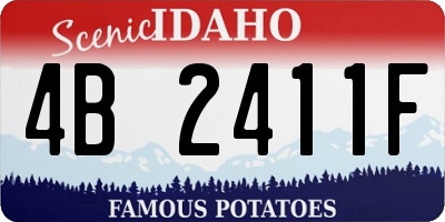ID license plate 4B2411F