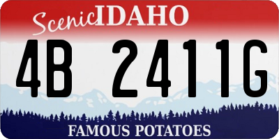 ID license plate 4B2411G