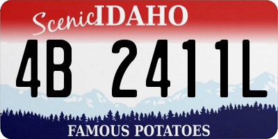 ID license plate 4B2411L