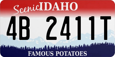 ID license plate 4B2411T