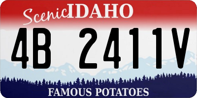 ID license plate 4B2411V