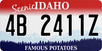 ID license plate 4B2411Z