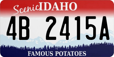 ID license plate 4B2415A