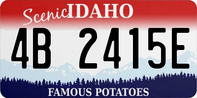 ID license plate 4B2415E
