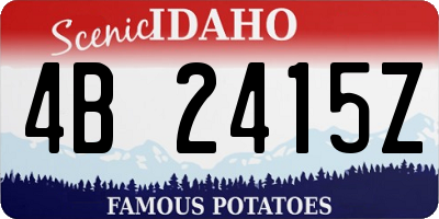 ID license plate 4B2415Z