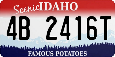 ID license plate 4B2416T