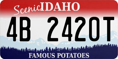 ID license plate 4B2420T