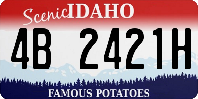 ID license plate 4B2421H