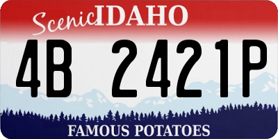 ID license plate 4B2421P