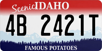 ID license plate 4B2421T