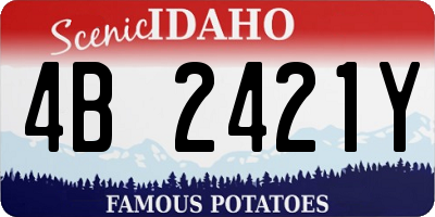 ID license plate 4B2421Y