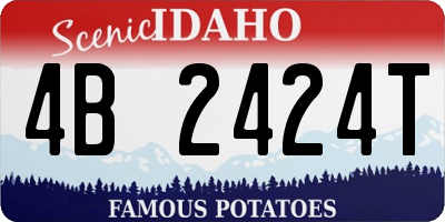 ID license plate 4B2424T