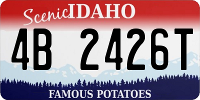 ID license plate 4B2426T