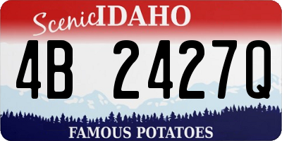 ID license plate 4B2427Q