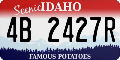 ID license plate 4B2427R