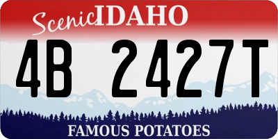 ID license plate 4B2427T