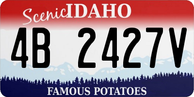 ID license plate 4B2427V