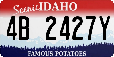 ID license plate 4B2427Y