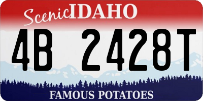 ID license plate 4B2428T