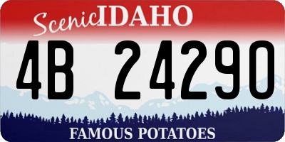 ID license plate 4B2429O