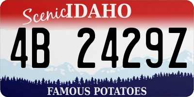 ID license plate 4B2429Z