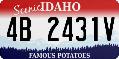 ID license plate 4B2431V