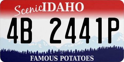 ID license plate 4B2441P