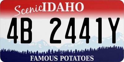 ID license plate 4B2441Y