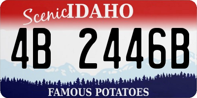 ID license plate 4B2446B