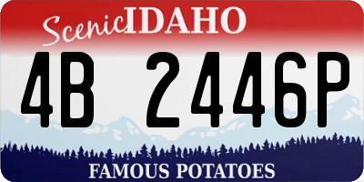 ID license plate 4B2446P