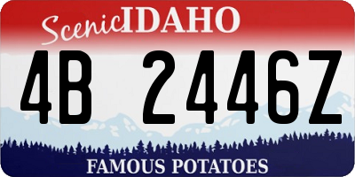 ID license plate 4B2446Z