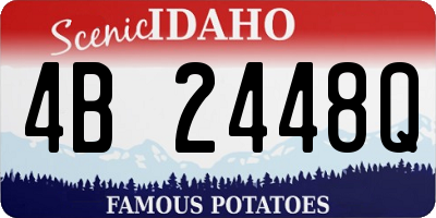ID license plate 4B2448Q