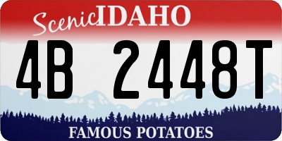 ID license plate 4B2448T