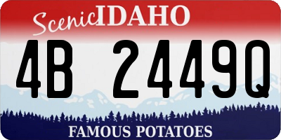 ID license plate 4B2449Q