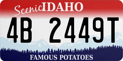 ID license plate 4B2449T