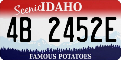 ID license plate 4B2452E