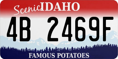 ID license plate 4B2469F