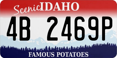 ID license plate 4B2469P