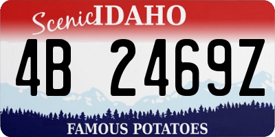 ID license plate 4B2469Z