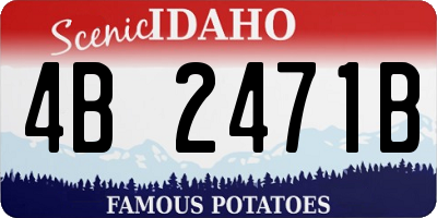 ID license plate 4B2471B