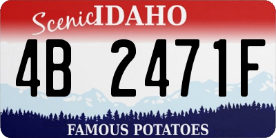 ID license plate 4B2471F