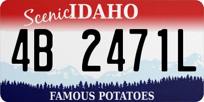 ID license plate 4B2471L