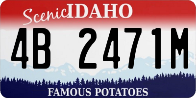 ID license plate 4B2471M