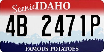 ID license plate 4B2471P