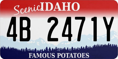 ID license plate 4B2471Y