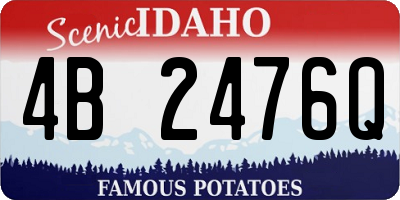 ID license plate 4B2476Q