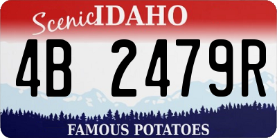 ID license plate 4B2479R