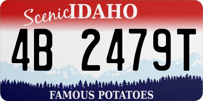 ID license plate 4B2479T