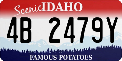 ID license plate 4B2479Y
