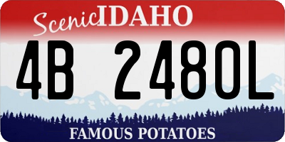 ID license plate 4B2480L